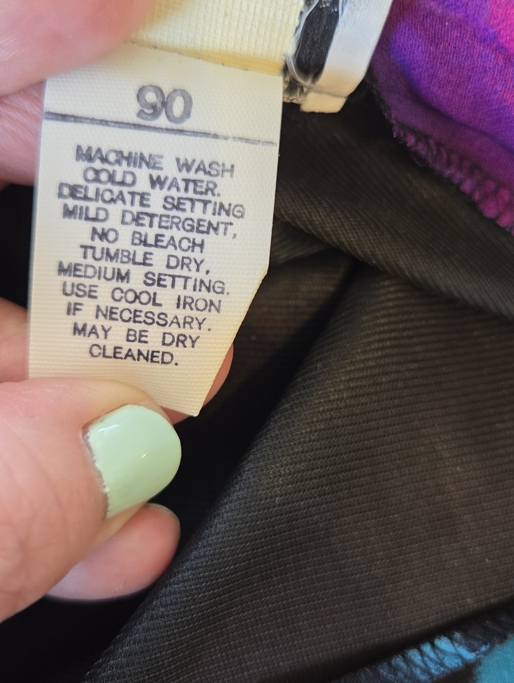 Vtg 70s Campus Casuals of California Pleated Midi Skirt NWT Leaf Print Pockets - Picture 9 of 13